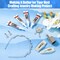 B-7000 Glue Clear for Rhinestone Crafts, Jewelry and Bead Adhesive B7000 Semi Fluid High Viscosity Glues for Clothes Shoes Fabric Cell Phones Screen Repair Metal Stone Nail Art Glass